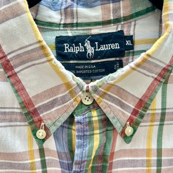 Ralph Lauren XL Men's Plaid Shirt - Picture 2 of 7